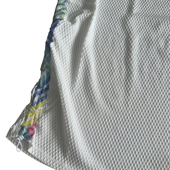 LUCKY IN LOVE White V Neck Mesh Tank Size M NEW with tags - Picture 5 of 6